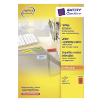 Multi-purpose labels (105 x 37mm, red) | Avery 3452 | 1,600 labels 212084
