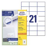 Multi-purpose labels (70 x 42.3mm) | Avery 3652 | 2,100 labels 212046