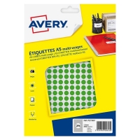 Avery PET08V green marking dots, Ø 8mm (2,940 labels) AV-PET08V 212707