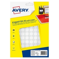 Avery PET15W white marking dots, Ø 15mm (960 labels) AV-PET15W 212717