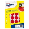 Avery PET30R red marking dots, Ø 30mm (240 labels)