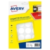Avery PET30W white marking dots, Ø 30mm (240 labels)