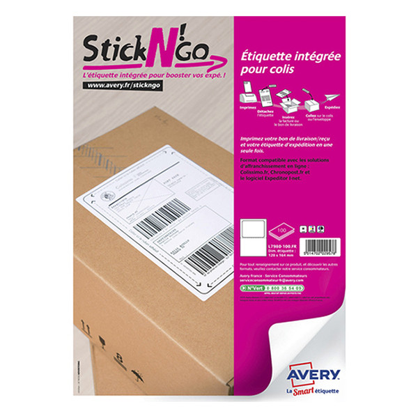 Packing slip/ return labels (120 x 164mm) | Avery L7980-100 | 100 labels 212736 - 1
