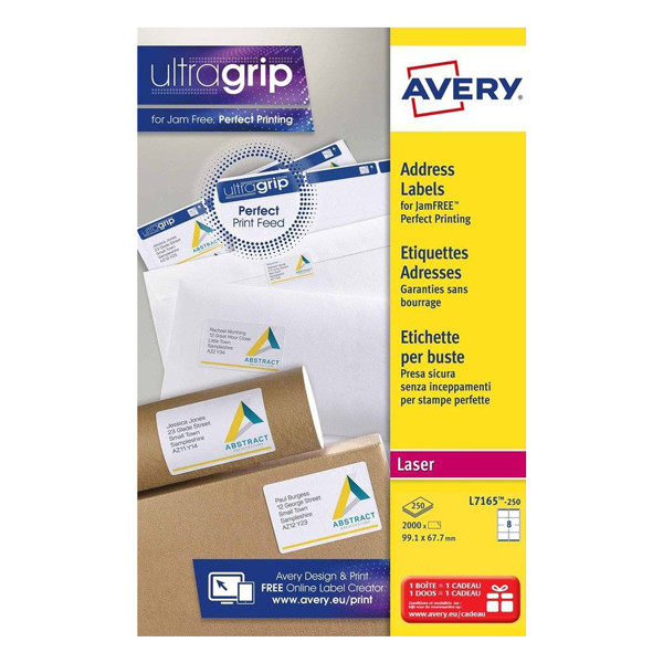 Avery Shipping Labels L7165-100, 99.1mm x 67.7mm (800 labels) L7165-100 212064 - 1