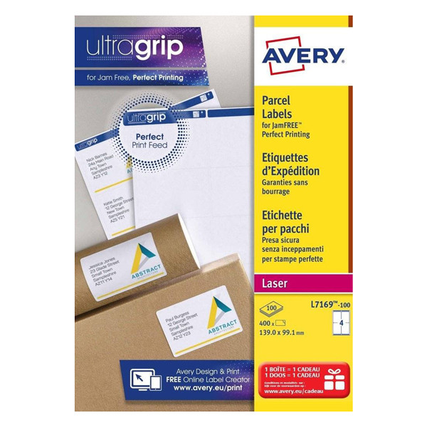Avery Shipping Labels L7169-100, 139mm x 99.1mm (400 labels) L7169-100 212072 - 1