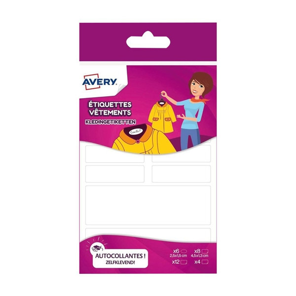 Textile labels (45 x 13mm) | Avery ETVET36 | 36 labels 212804 - 1