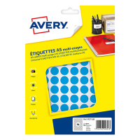 Avery blue PET15B markers, Ø 15mm (960 labels) AV-PET15B 212714