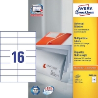 Avery multi-purpose labels 3484-200 105 x 37 mm white (3200 labels) 3484-200 212478