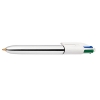 BIC 4 Colours silver shine ballpoint pen