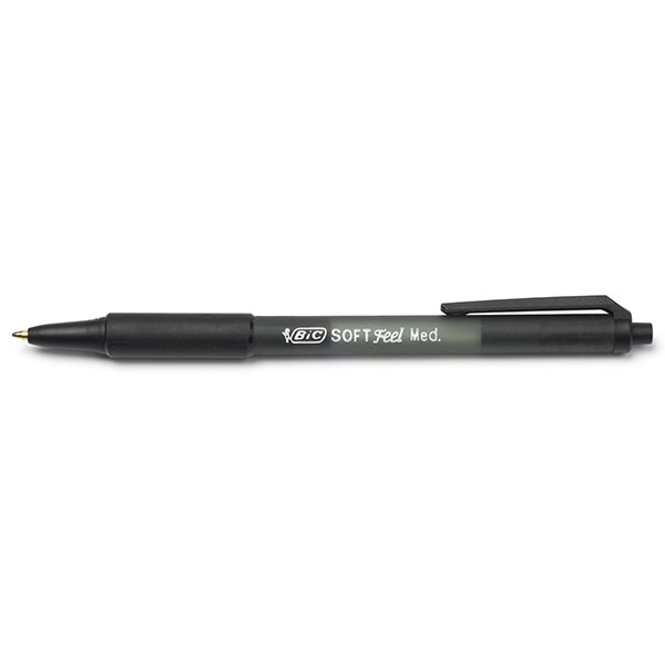 Ballpoint pen | black | BIC Soft Feel clic grip | 12-pack 224625 - 1