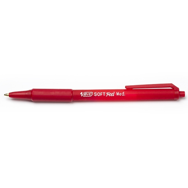 Ballpoint pen | red | BIC Soft Feel clic grip | 12-pack 224626 - 1