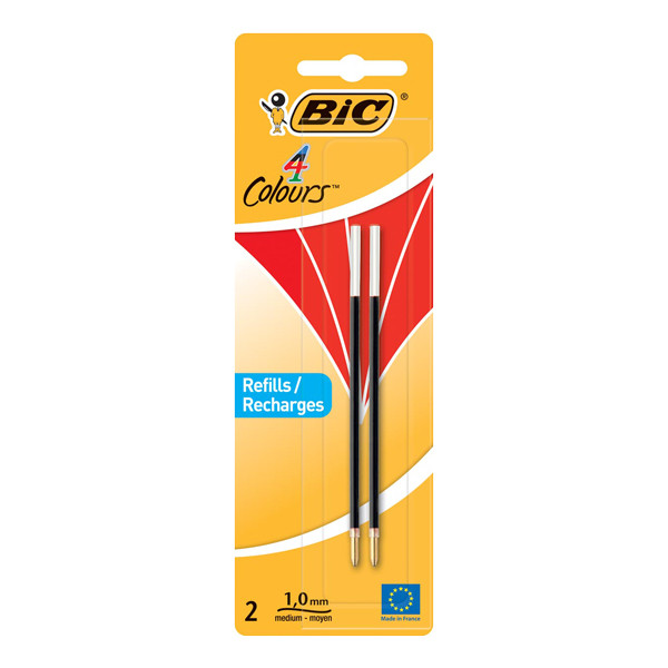 Ballpoint pen refill | red | BIC 4-colour | 2-pack 224655 - 1