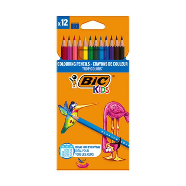 Colouring pencils | BIC Kids Tropicolors | 12-pack 240463 - 1
