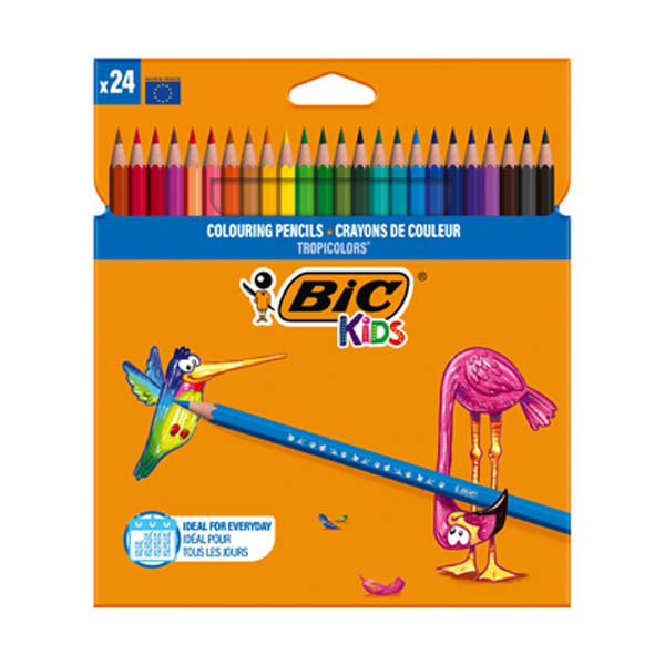 Colouring pencils | BIC Kids Tropicolors | 24-pack 246449 - 1