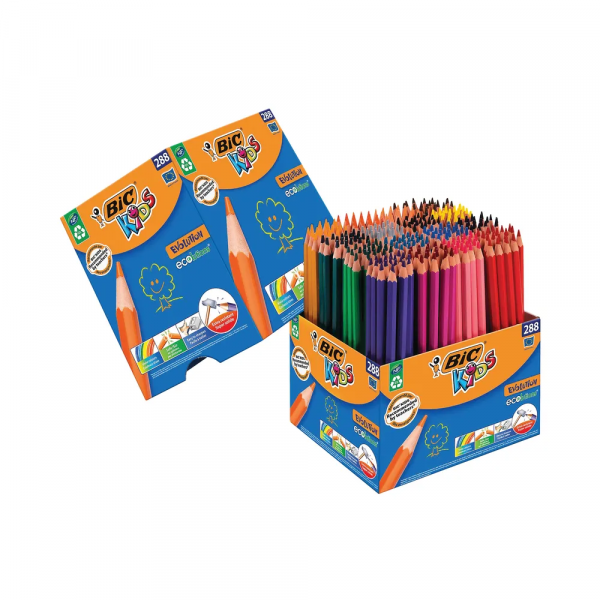 BIC Kids Evolution Eco assorted colouring pencils (288-pack) 907901 240423 - 1