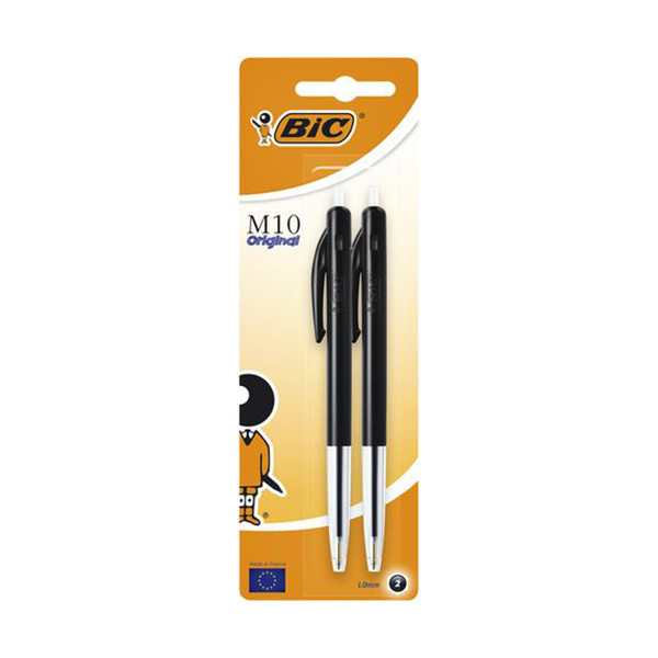 BIC M10 Clic black ballpoint pen (2-pack) 12805Z 224649 - 1