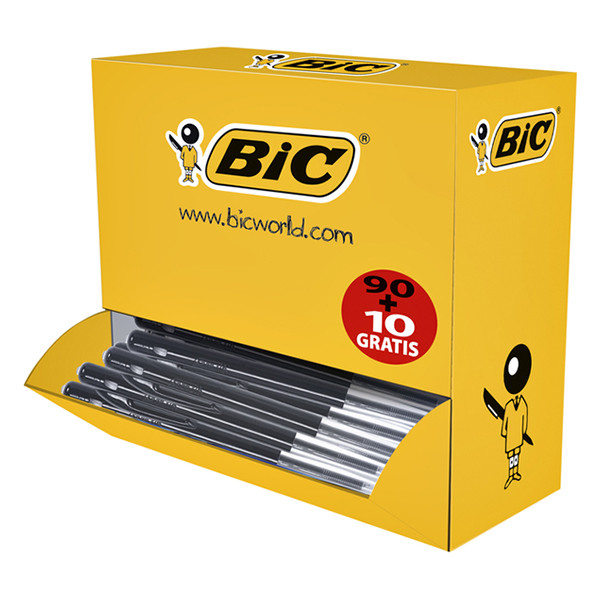 BIC M10 Clic black ballpoint pens (100-pack) 942917 224669 - 1