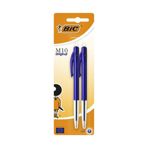 BIC M10 Clic blue ballpoint pen (2-pack) 60141B 224648 - 1