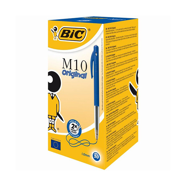 BIC M10 Clic blue ballpoint pen (50-pack) 1199190121 224600 - 1