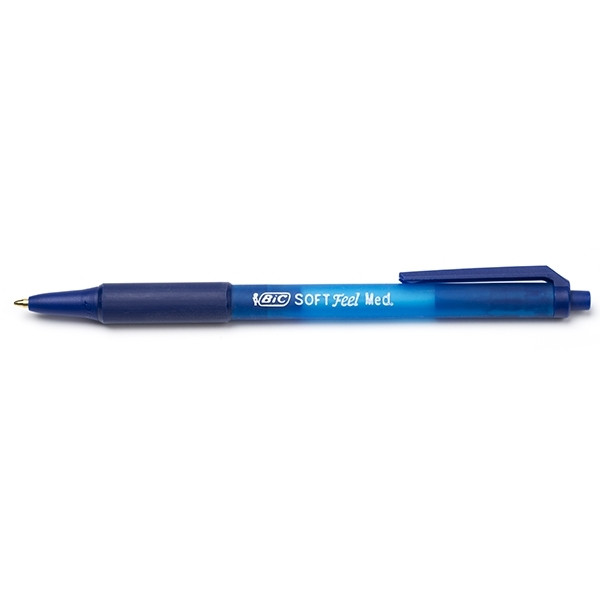 BIC Soft Feel clic grip blue ballpoint pen (12-pack) 8362362 224624 - 1
