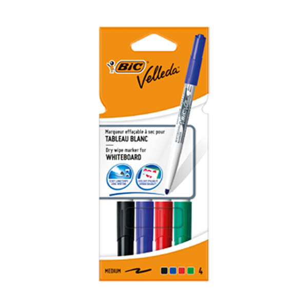 BIC Velleda 1741 assorted whiteboard marker (4-pack) 503842 240472 - 1