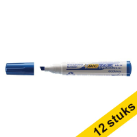 BIC Velleda 1751 blue whiteboard marker (3.7mm - 5.5mm chisel) (12-pack)