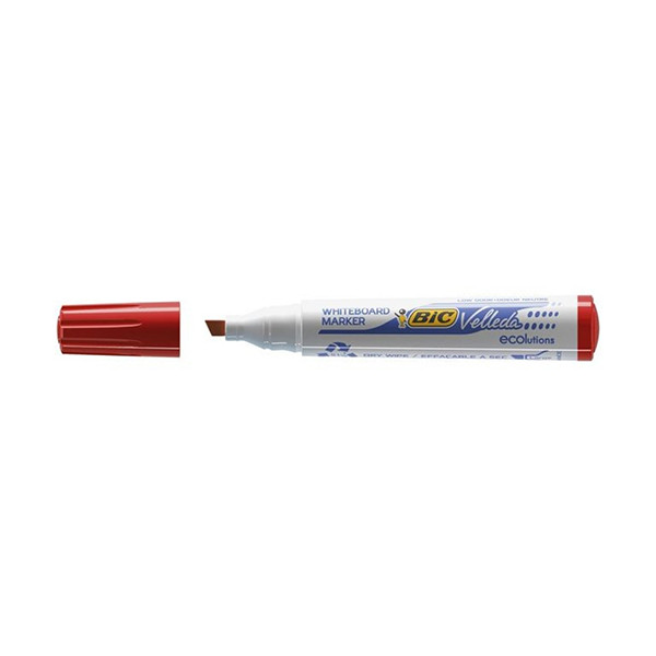 Whiteboard marker 3.7 - 5.5mm chisel tip | red | BIC Velleda 1751 240444 - 1