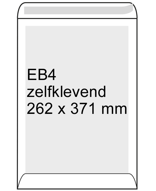 Back Board EB4 white envelope self-adhesive, 262mm x 371mm (10-pack) 308570-10 209108 - 1