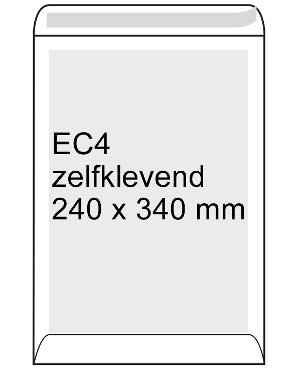 Back Board EC4 white envelope self-adhesive, 240mm x 340mm (100-pack) 308550 209106 - 1