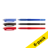 Ballpoint pen | erasable | assorted | 123ink | 6-pack 302741 - 1