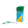 Ballpoint pen | with cap | bright green | 123ink | 50-pack 302082 - 2