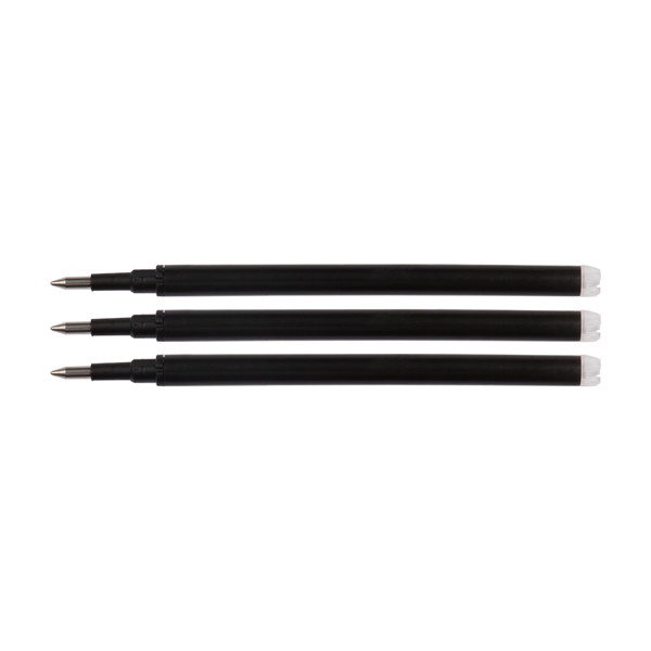 Ballpoint pen refill | erasable | black | 123ink | 3-pack 300986 - 1