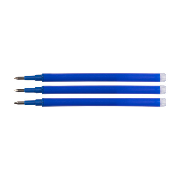 Ballpoint pen refill | erasable | blue | 123ink | 3-pack 300985 - 1