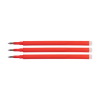 Ballpoint pen refill | erasable | red | 123ink | 3-pack