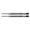 Ballpoint pen refill | medium black | 123ink | 2-pack
