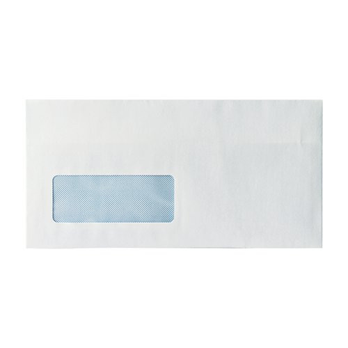 Ben Nevis envelopes, DL size, window, self seal white, 90g (1000-pack) 423385 - 1