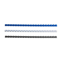 Binding spine 10mm pack (blue/white/black) | 123ink | 75-pack 340052