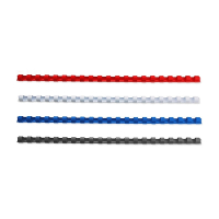 Binding spine 12mm pack (blue/red/black/white) | 123ink | 400-pack