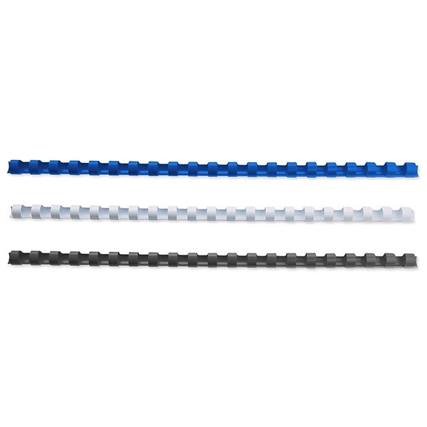 Binding spine 12mm pack (blue/white/black) | 123ink | 75-pack 340053 - 1
