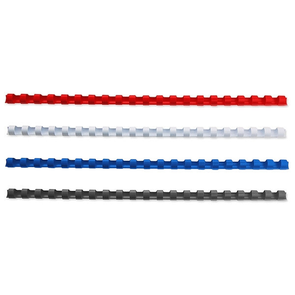 Binding spine 14mm pack (blue/red/black/white) | 123ink | 400-pack 340064 - 1