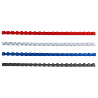 Binding spine 14mm pack (blue/red/black/white) | 123ink | 400-pack 340064