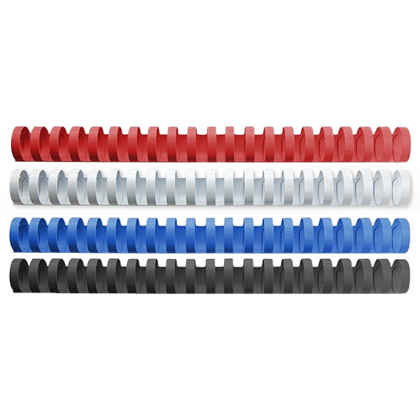 Binding spine 16mm pack (blue/red/black/white) | 123ink | 400-pack 340066 - 1