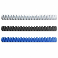 Binding spine 19mm pack (blue/red/black/white) | 123ink | 400-pack 340068