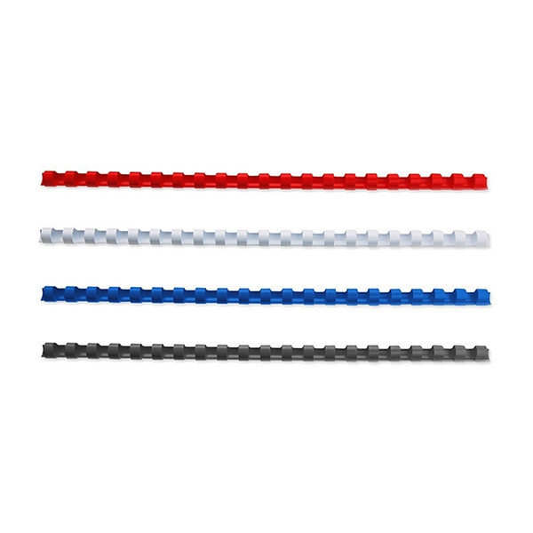 Binding spine 6mm pack (blue/red/black/white) | 123ink | 400-pack 340056 - 1