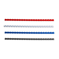 Binding spine 8mm pack (blue/red/black/white) | 123ink | 400-pack 340058