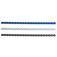 Binding spine 8mm pack (blue/white/black) | 123ink | 75-pack 340051
