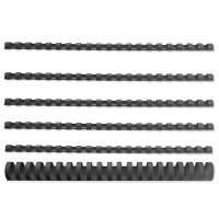 Binding spine pack (black, 6, 8, 10, 12, 14, 16mm) | 123ink | 150-pack 340050