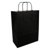 Black paper carrier bag, 260mm x 350mm x 120mm (100-pack) 270679 402711 - 1