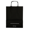 Black paper carrier bag, 260mm x 350mm x 120mm (100-pack) 270679 402711 - 2