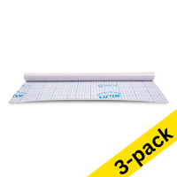 Book cover foil (self-adhesive) 50cm x 5m | 123ink | 3-pack